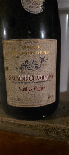 Loiredalen Saumur-champigny Domaine S Champs Fleuris Vieilles Vignes 2011