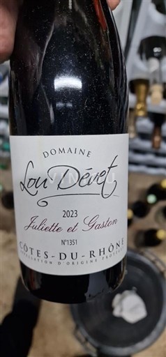 Rhônetal Côtes du Rhône Domaine Lou Devet Juliette et Gaston 2023