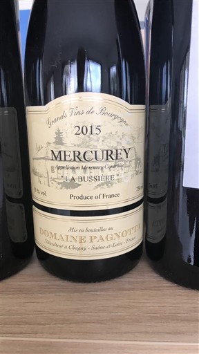 Burgundsko Mercurey Domaine Pagnonita La Bussierre 2015