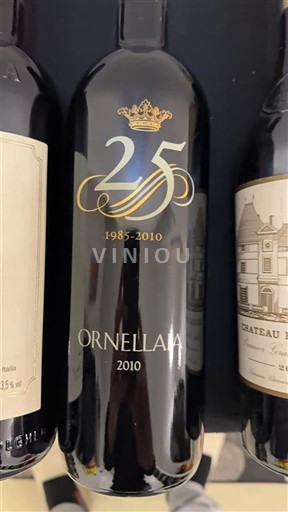 Weine Rouge sec 25° Anniversario Ornellaia 2010 Italien Toskana Nicht spezifiziert DOC