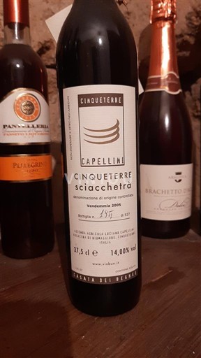 Ligurien Cinque Terre Sciacchetrà Capellini 2005