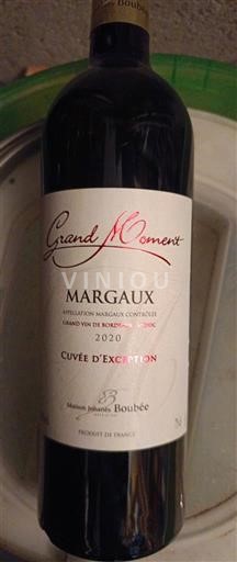 Burdeos Margaux Grand Moment d'Exception 2020