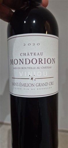 Bordeaux Saint-Émilion Grand Cru Grand Cru Château Mondorion 2020