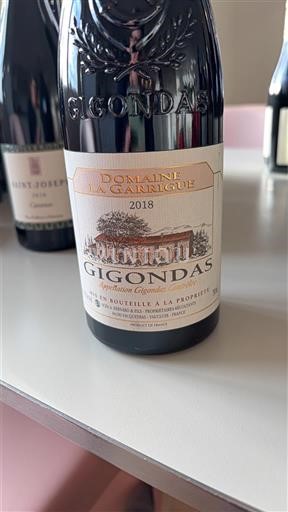 Rhône-dalen Gigondas Domaine La Garrigue 2018