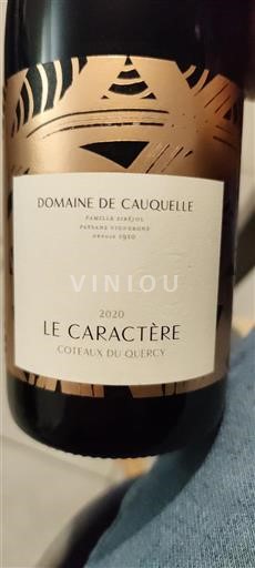 Southwest Coteaux du Quercy Domaine Cauquelle Le Caractère 2020