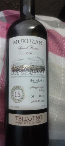 Cáucaso Mukuzani Tbilvino Special Reserve 2014