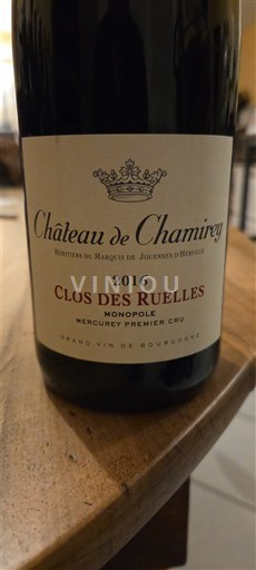 Burgundy Mercurey Premier Cru Château Chamirey Clos des Ruelles Monopole 2016