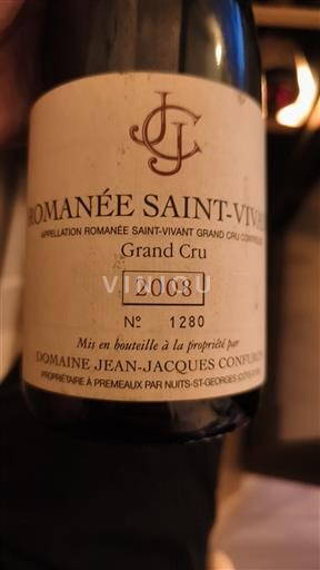 Burgundi Romanée-saint-vivant Grand Cru Domaine Jean-Jacques Confuron 2008