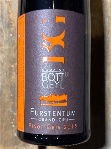 Elsass Alsace Grand Cru Grand Cru Domaine Bott-Geyl 2015