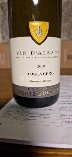 Alsace Domaine Stentz-Buecher Rosenberg 2019