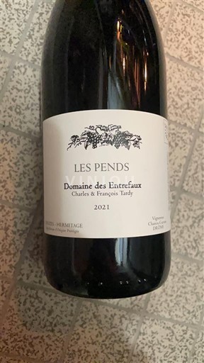Thung lũng Rhône Crozes-hermitage Domaine Entrefaux Les Pends 2021