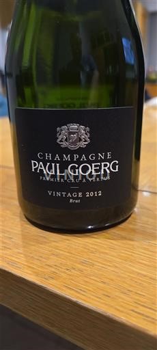 Champanhe Paul Goerg Vintage 2012