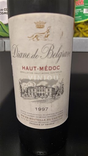 Bordeaux Haut-Médoc Château Belgrave Diane de Belgrave 1997