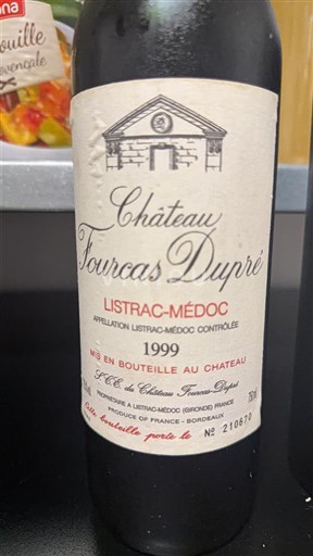 Wines Rouge sec Château Fourcas-Dupré 1999 France Bordeaux Listrac-Médoc AOC