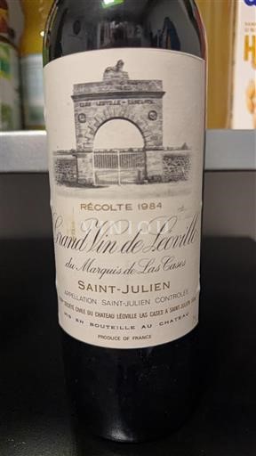 Bordeaux Saint-Julien Grand Cru Château Léoville Las Cases Grand Vin de Léoville du Marquis de Las Cases 1984