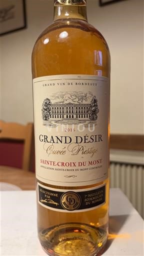 Bordeaux Sainte-Croix-Du-Mont Grand Désir Prestige 2016