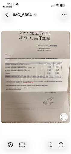 Údolí Rhôny Côtes-du-Rhône Domaine S Tours Château des Tours 2015