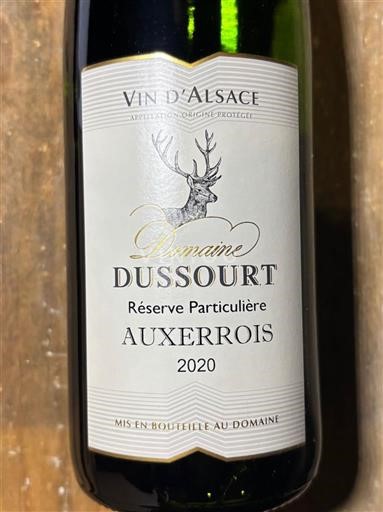 Alsazia Domaine Ssoourt Réserve Particulière 2020