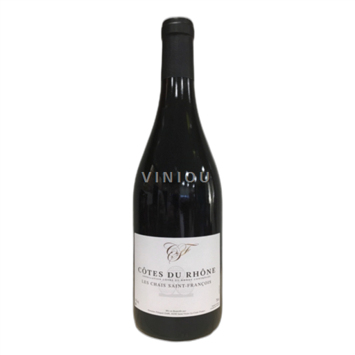 Vin Rouge sec Les Chais Saintfrançois 2023 France Vallée du Rhône Côtes-du-rhône AOC