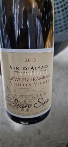 Alsazia Domaine Jean Sipp Gewurztraminer Vieilles Vignes 2013