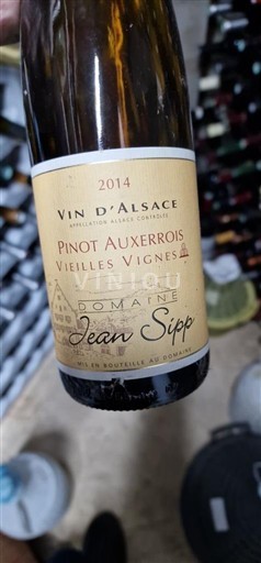 Alsazia Domaine Jean Sipp Pinot Auxerrois Vieilles Vignes 2014