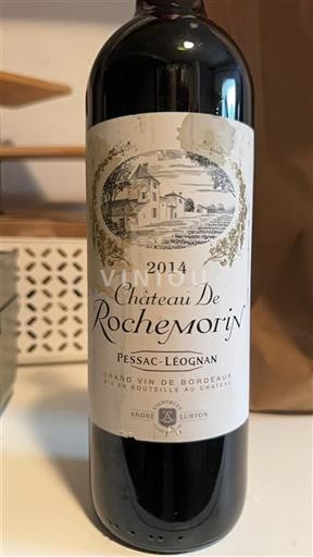 Bordoja Pessac-Léognan Château Rochemorin 2014