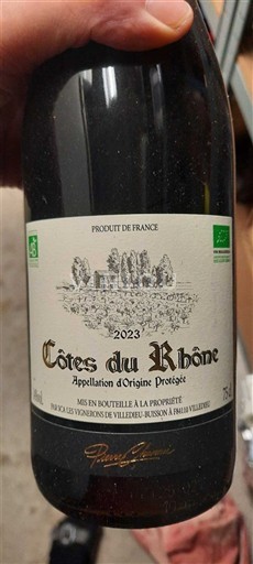 Údolí Rhôny Côtes-du-Rhône Vignerons de Villedieu-Buisson à Rivières Villeneuve 2023