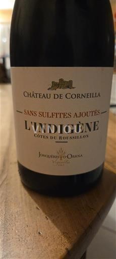 Roussillon Côtes-du-Roussillon Château Corneilla L'Indigène 2019