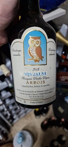 Jura Arbois Domaine Amélie Guillot Vin Jaune Vieilles Vignes 2016