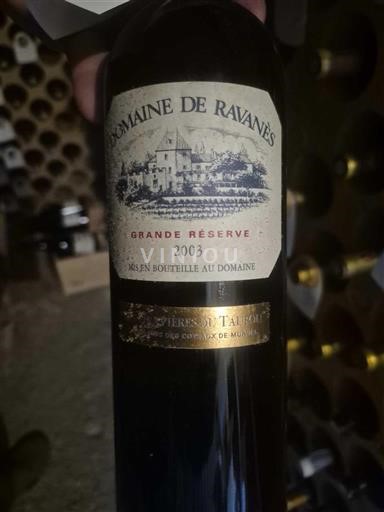 Languedoc Ospecificerad Domaine Ravanès Grande Réserve gravieres du taurou 2003