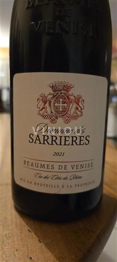 Rhône-dalen Beaumes de Venise Domaine S Sarrières 2021