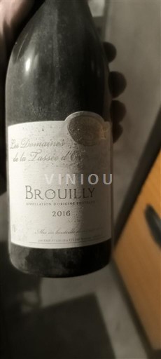 Beaujolais Brouilly Domaine Les Domaines de la Passion d'Ain 2016