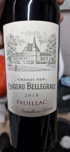Bordeaux Pauillac Château Belgrave Grand Vin 2018