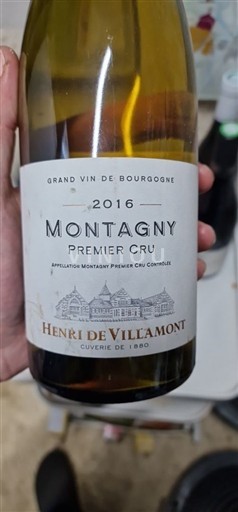 Borgogna Montagny Premier Cru Henri de Villamont 2016