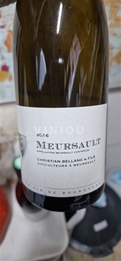 Burgundi Meursault Christian Bellang & Fils 2016