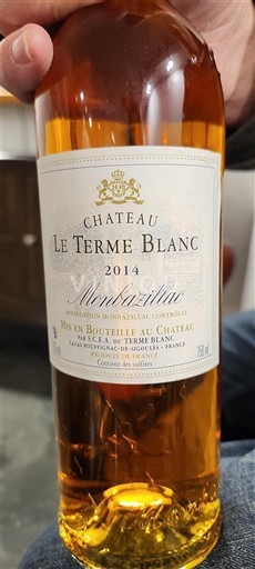Jugozahod Monbazillac Château Le Terme Blanc 2014