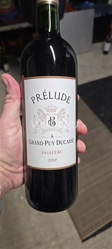 Burdeos Pauillac Grand-Puy Ducasse Prélude 2017