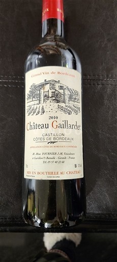 Burdeos Castillon-costas-de-burdeos Château Gaillardet 2010