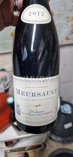 Burgundi Meursault Domaine Jean-Marie Bouzereau 2017