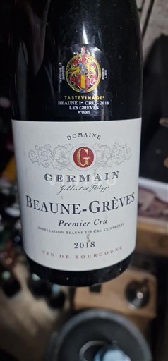 Burgund Beaune Premier Cru Domaine Germain Beaune Grèves 2018
