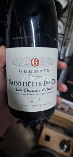 Burgundy Monthélie Premier Cru Germain Les Champs Fulliot 2019