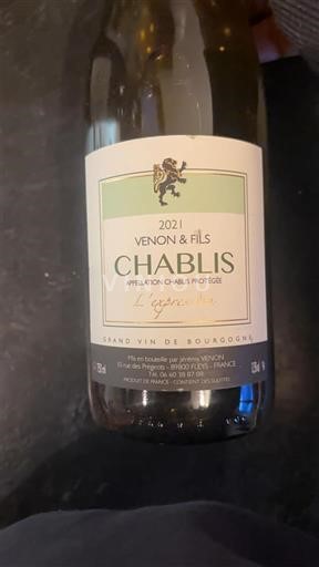 Burgundy Chablis Venon & Fils L'Esprit Nature 2021