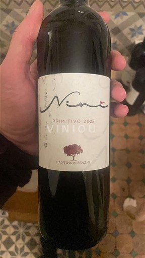 Апулія Примітиво ді Апулія Cantina dei Fragni Nini 2022