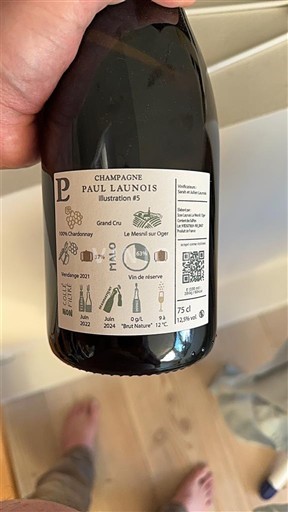 Schaumweine Blanc brut Illustration #5 Paul Launois 2021 Frankreich Champagne Champagner AOC Grand Cru