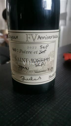 Vallée du Rhône Saint-Joseph Domaine François VILLARD Poivre et sol 2022