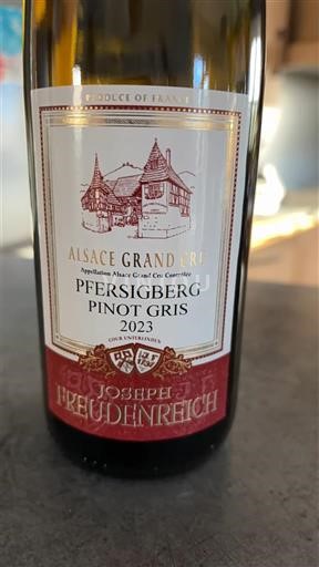 Alsace Grand Cru Joseph Freudenreich Pfersigberg Pinot Gris 2023