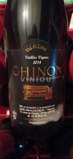 Loiretal Chinon EARL Pierre Jautrou Vieilles Vignes 2014