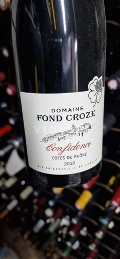 Údolí Rhôny Côtes-du-Rhône Domaine Fond Croze Confidence 2018