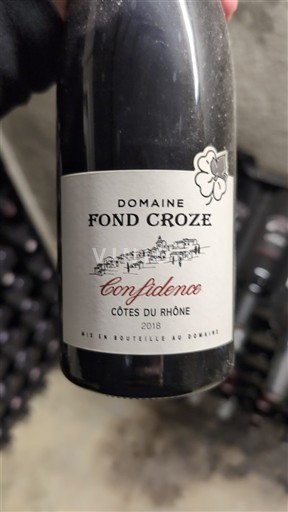 Valle del Rodano Côtes-du-Rhône Domaine Fond Croze Confidence 2018