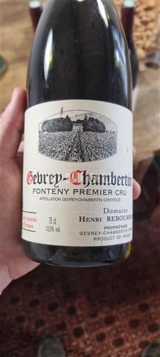 Бургундія Gevrey-Chambertin Premier Cru Domaine Henri Rebourseau Fonteny Premier Cru 2000